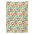 thumbnail image 3 of Ambesonne Hipster Tablecloth Rectangular Table Cover, Colorful Doodle Circles, 60"x84", Multicolor, 3 of 4