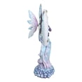 thumbnail image 5 of Crescent Moon And Stars Midnight Fairy Luna In Pastel Gown With Snow Owl Statue, 5 of 9