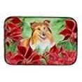 thumbnail image 3 of Carolines Treasures CK1367DDM Sheltie Poinsettas Dish Drying Mat, 3 of 4