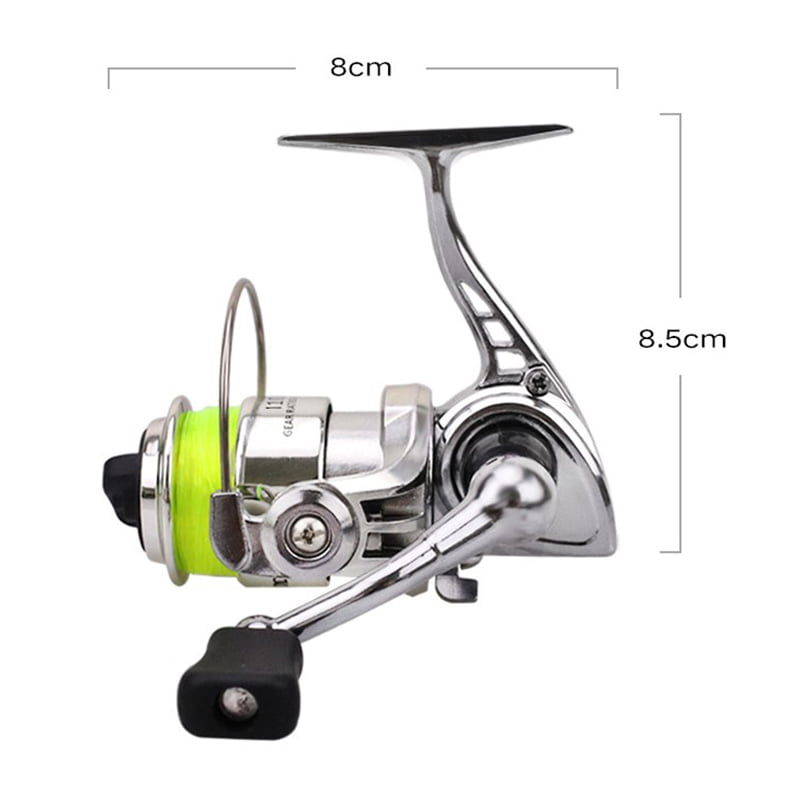 Pocket Mini 100 Spinning Reel Fishing Tackle Small Spinning Reel 4.3:1 Met  FF 