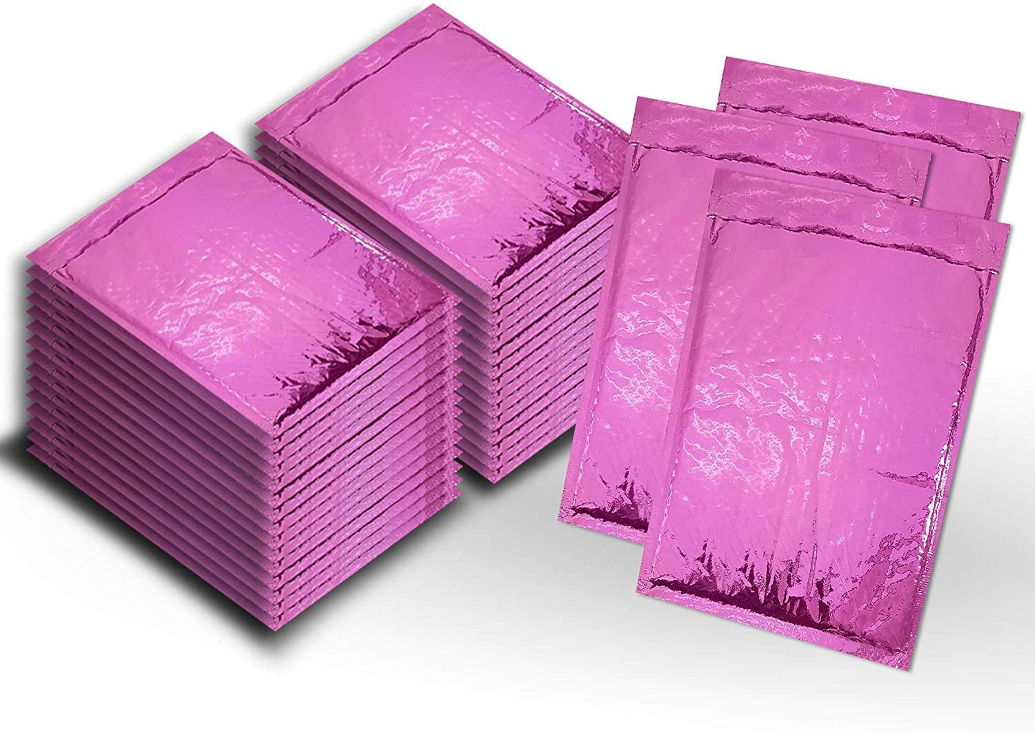Wholesale Price. Top Quality Laminated Shipping mailers for Packing & Wrapping Packaging in Bulk Padded envelopes 5 x 9 Hot Pink Cushion envelopes Peel and Seal 25 Pack Poly Bubble mailers 5x9 