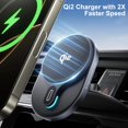 thumbnail image 2 of Cargador inalámbrico para coche HURMAI Qi2 con ranura para CD MagSafe de 15 W, 2 of 8