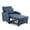 Blue, variant on Ktaxon Sleeper Sofa Bed Convertible Chair Tech Fabric 3-in-1 Futon Sofa with Lumbar Pillow for Living Room Bedroom Office Apartment Furniture Black
