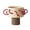 Beige, variant on Wide Mouth Ceramic Vase with Rope Decoration Hydroponic Fresh Flower Vessel Flower Arranger