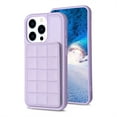 thumbnail image 2 of ELEHOLD for Apple iPhone 13 Pro Card Holder Back Case with Pockets, Premium PU Leather ID Cash Credit Slots Magnetic Kickstand Flip Folio Slim Hard Protective Cover, purple, 2 of 7