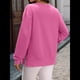 thumbnail image 4 of Sudaderas de Gran Tamaño para Mujer, Sudaderas de Larga, Camisetas con Abertura Lateral, Tops, Conjuntos para Adolescentes. Rosa Roja M, 4 of 10
