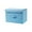 Sky Blue-As shows, variant on Hovmgk Cotton Linen Storage Box, Cloth Organizer Container, Foldable, Stylish, Multi-use – Ideal for Bedrooms, Living Rooms, Great for Homeowners, Renters, Gray