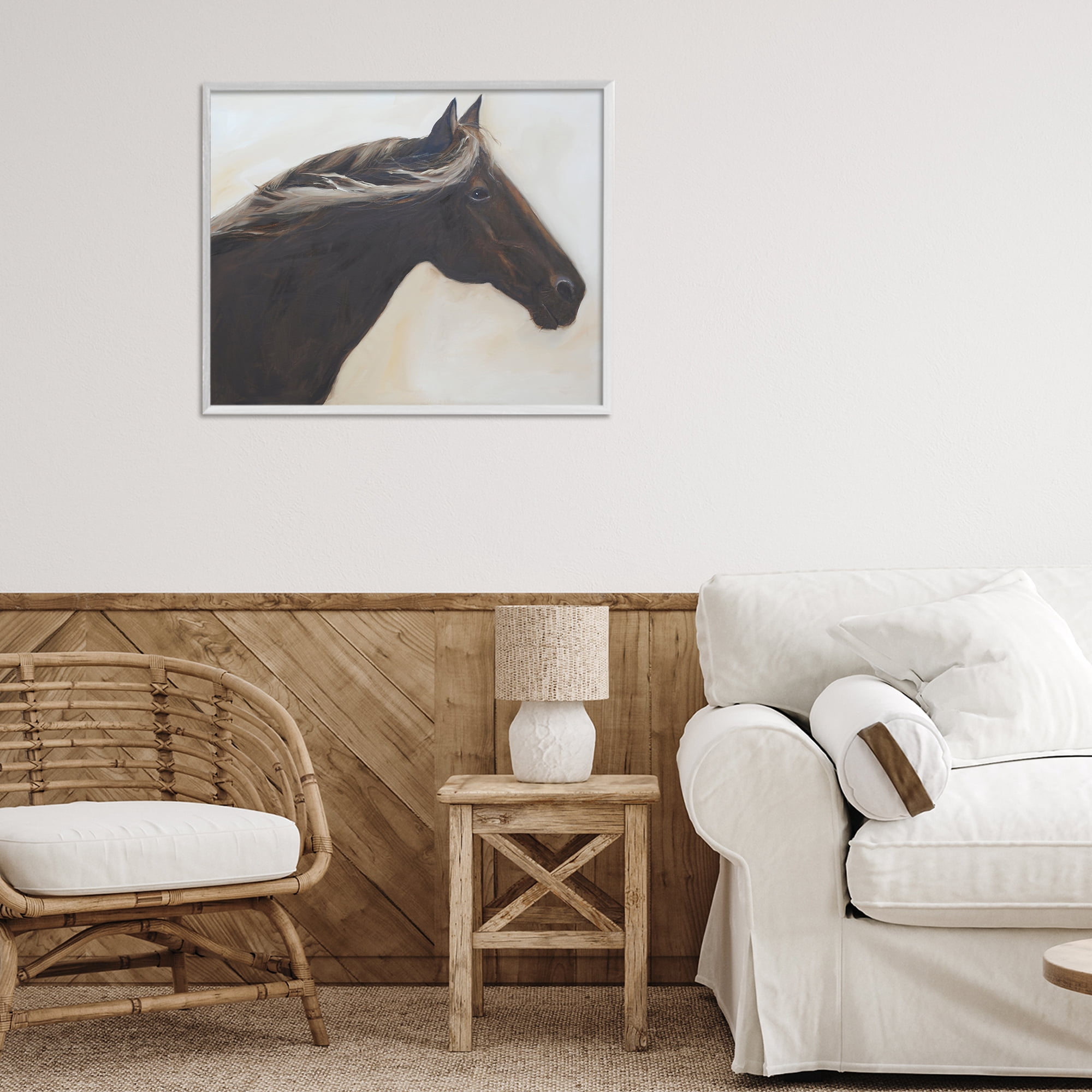Stupell Industries The Mare In Profile White Framed Giclee Art, design by Jadei Graphics