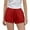 Red, variant on ZACPNCV Summer Shorts for Girls Elastic Waist Drawstring Lace Trim Pleated Beach Shorts Comfy Loose Lightweight Casual Shorts Purple 9-10 Years