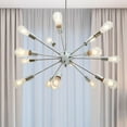 thumbnail image 4 of 15 Lights Contemporary Sputnik Chandeliers - Chrome, 4 of 7