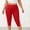 Yoga Pants-A336Red, variant on LEKWK Womens Capri Leggings Lattice Hem Cutout Cuffs Yoga Pants Women High Waist Tummy Control Workout Leggings Soft Stretchy Gym Active Wear