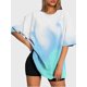 thumbnail image 3 of T-shirt round neck Cartoon Role Pattern loose short sleeve JW780, 3 of 5