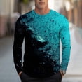 thumbnail image 1 of Blusas y camisas de manga larga con cuello redondo, moda casual para hombre, estampado deportivo, blusas de manga larga con cuello redondo, camisas para hombre, blusa de poliéster, 1 of 5