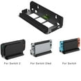 thumbnail image 2 of Wall Mount Dock for Nintendo Switch 2/Switch/Switch OLED Console – Metal Wall Bracket with 4 Joy-Con/Pro Controller Hooks and 28 Game Card Storage Slots, Space-Saving Organizer Behind TV, 2 of 6