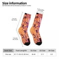 thumbnail image 5 of Gustav Klimt Stockings The Kiss Purple Custom Trendy Socks Winter Anti Skid Socks Couple R, 5 of 7