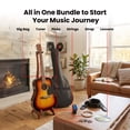 thumbnail image 4 of Fender FA-125 Dreadnought Acoustic Guitar - Sunburst w/ Gig Bag, 4 of 9