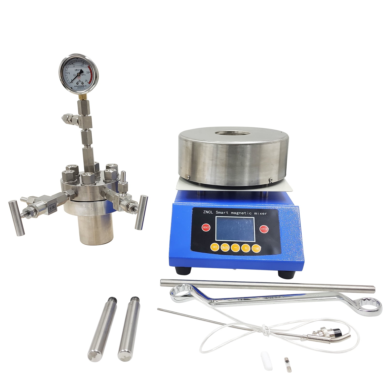 0.1L Desktop High-pressure Magnetic Stirring Reactor Type 316 stainless steel Lab Chemical Reaction Vesse