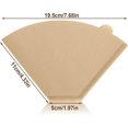 thumbnail image 2 of 200 PCS #4 Cone Coffee Filter for Ninja Dual Brew Coffee Maker, Disposable 8-12 Cups Coffee Paper Filters Natural Brown Unbleached Coffee Filters for, 2 of 4