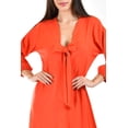 thumbnail image 4 of Vestido escote moño Roman Fashion /Juvenil, 1054 (Naranja) naranja CH, 4 of 5