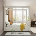 thumbnail image 4 of Better Home Products Dream Luxurious Velvet Canopy Bed with Speaker & USB Connection, 4 of 9
