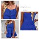 thumbnail image 5 of Camisola de verano con diseño de encaje y costuras, Color puro, con tirantes en el pecho, cómoda camisola informal de poliéster sin mangas para uso diario, 5 of 6