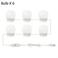 thumbnail image 1 of Makeup Mirror Light LED Vanity Light USB LED Stepless Dimmable Wall Lamp LED Dressing Table Mirror Bulb 2 6 10 14PCS ,Widely Use, 1 of 7