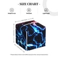 thumbnail image 3 of Kdxio Red And Blue Lightning Print Tissue Box Cover,Square Decorative PU Leather Facial Paper Case Organizer Holder Dispenser for Bathroom,Night Stands,Desk,Car 5.2''X5.2''X5.2'', 3 of 6
