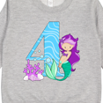 thumbnail image 3 of Inktastic Fourth Birthday Mermaid Toddler Sweatshirt, 3 of 4