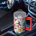 thumbnail image 4 of 40oz Snowflakes Tumbler with Straw Handle Leak Proof Stainless Steel Cup Christmas Presents Gifts, 4 of 4