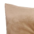 thumbnail image 2 of Jordan Manufacturing 18" x 18" Fairview Tan Solid Square Tufted Decorative Throw Pillow with Fabric Button, 2 of 5