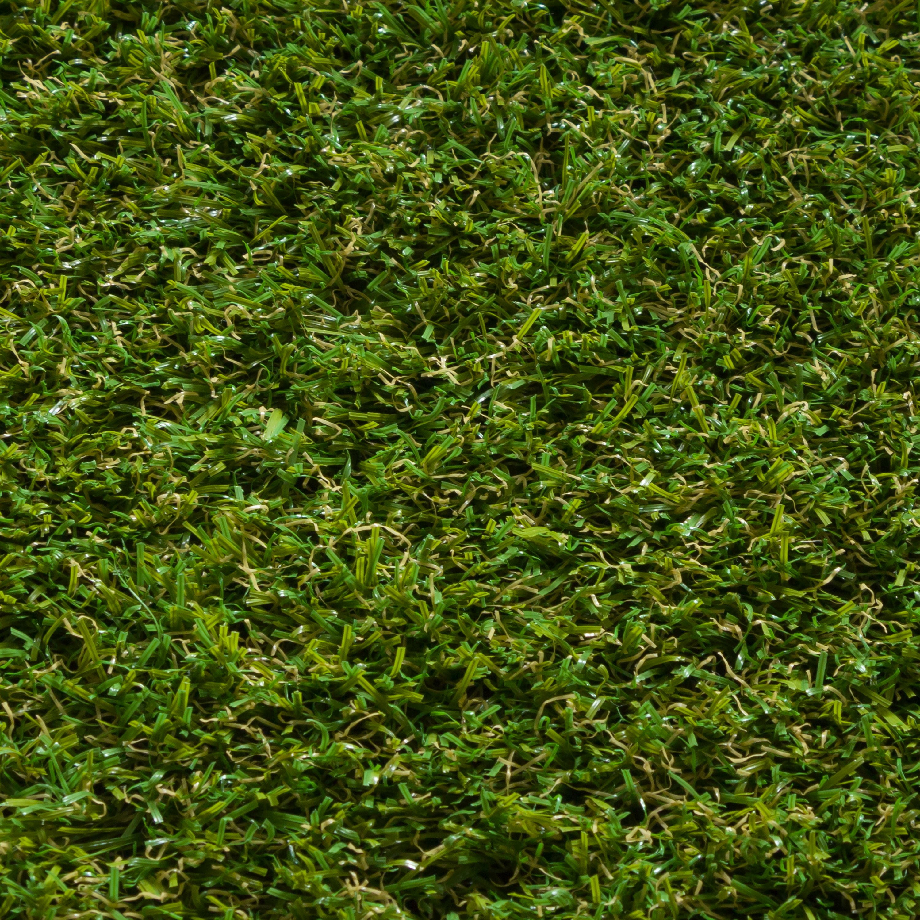 Well Woven Arcadia Grass Modern Solid Plain Green Indoor/Outdoor NonSlip 6'7" x 9'3" Area Rug