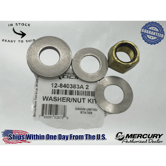 Mercury OEM Mercruiser Quicksilve Propeller Nut Kit Heavy Duty 12-840383A2