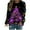 Purple, variant on Christmas Sweatshirt for Women Lights Up Christmas Tree Shirts Casual Crew Neck Sweatshirt Long Sleeve Loose Pullover Holiday Party Outfits for Women