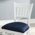 thumbnail image 3 of Linon Cabarrus Dining Chair, Set of 2, White with Navy Fabric, 3 of 12