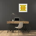 thumbnail image 3 of Homawoo, Richard 20x20 White Modern Wood Framed Museum Art Print Titled - Hexagon Pattern-21, 3 of 4