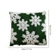 thumbnail image 2 of Funda Cojín Jacquard Navideño (Copo Nieve Grande) Verde, 2 of 9