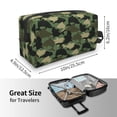 thumbnail image 4 of Goofa Camouflage Shark Printed Toiletry Bag with Handle,Large Capacity Travel Makeup Cosmetic Bag for Women, Carry on Airport Airline Compliant Bag, 4 of 9
