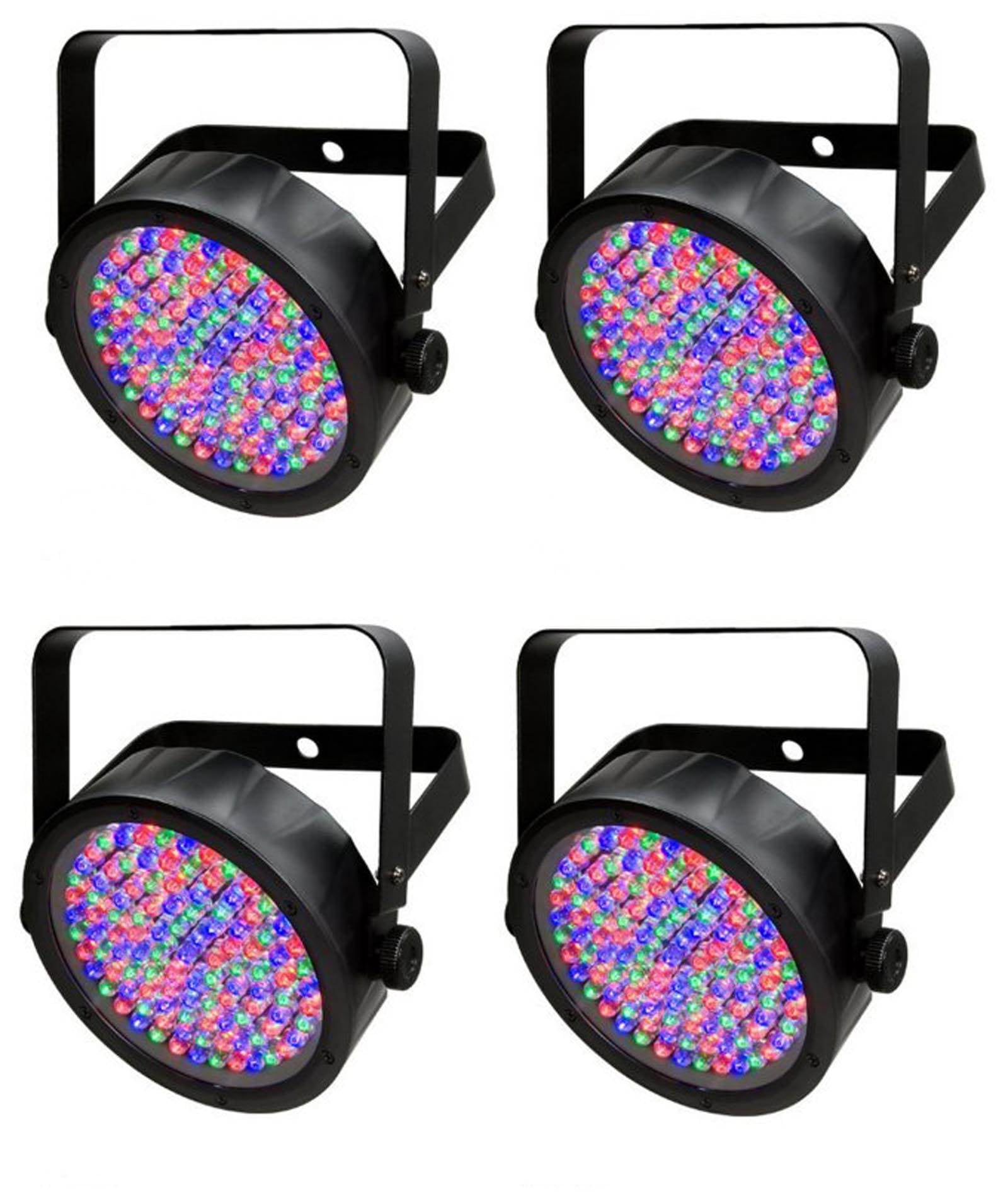 Vroeg gordijn Verwaand 4) Chauvet SlimPar 56 LED DMX Slim Par Can Stage Pro DJ RGB Lighting  Effects - Walmart.com