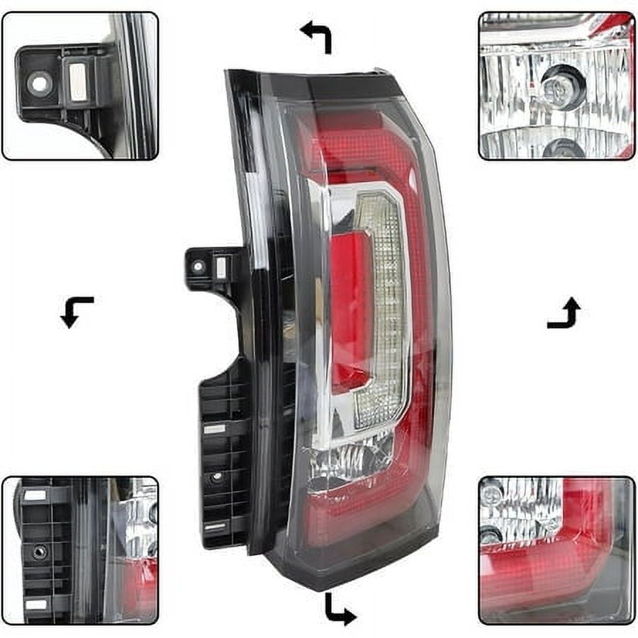 LABLT Rear Brake Tail Light Replacement for 2015-2020 Yukon/Yukon XL Passenger Side RH Tail Lamp GM2801268 84536243