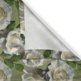 thumbnail image 6 of Ambesonne Floral Valance & Curtain, Art of Innocent White Roses, 55"x45", Olive Green Ivory and Emerald, 6 of 7