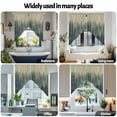 thumbnail image 3 of Swag Curtains Valances for Windows, Green Rustic Misty Forests Short Kitchen Window Curtains Over Sink, Gorillas Silhouette Cafe Curtains Panel Set Of 2,Rod Pocket, 36 Inches Length, 3 of 8