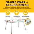 thumbnail image 4 of Easter Table Cloths for 8 Foot Rectangle Tables, Spring Gnomes Blossoms Flowers Colorful Eggs Patio Waterproof Elastic Fitted Tablecloths, Washable Rectangular Table Cover for Camping, 4 of 8
