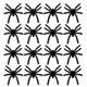 thumbnail image 1 of 20pcs Halloween Decorative Plush Spider Halloween Toys Party Props (Black), 1 of 4
