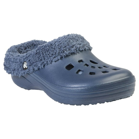 Women's FleeceDawg Clogs - Navy with Navy 5-6