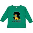 thumbnail image 3 of Inktastic 3rd Birthday Dinosaur Party Boys Long Sleeve Toddler T-Shirt, 3 of 5