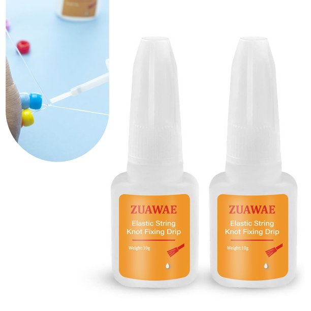 Pegamento para joyas ZUAWAE para cuerdas elásticas, pegamento transparente para manualidades