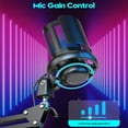 thumbnail image 3 of USB Microphone Kit Podcast Recording Cardioid Condenser Mic With Adjustable Arm Stand For Gaming Streaming, 3 of 9