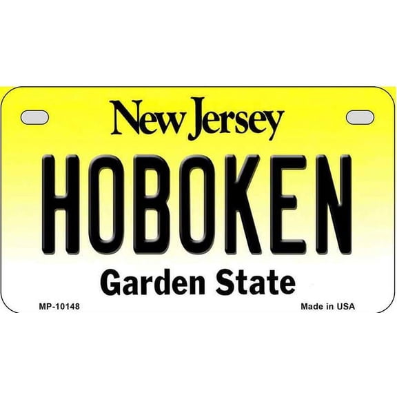 Hoboken New Jersey Novelty Metal Motorcycle Plate MP-10148