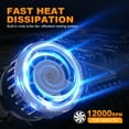 thumbnail image 3 of Fit for 2019-2022 Ram 1500 2500 3500 -6x LED Headlight Hi/Lo + Fog Light Bulbs Combo, 3 of 22