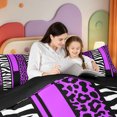 thumbnail image 4 of Erosebridal Abstract Cheetah Print Full Size Comforter Sets,Classic Leopard Bedding Comforter Set,Black Reversible,3-Piece,1 Comforter and 2 Pillowcases, 4 of 7